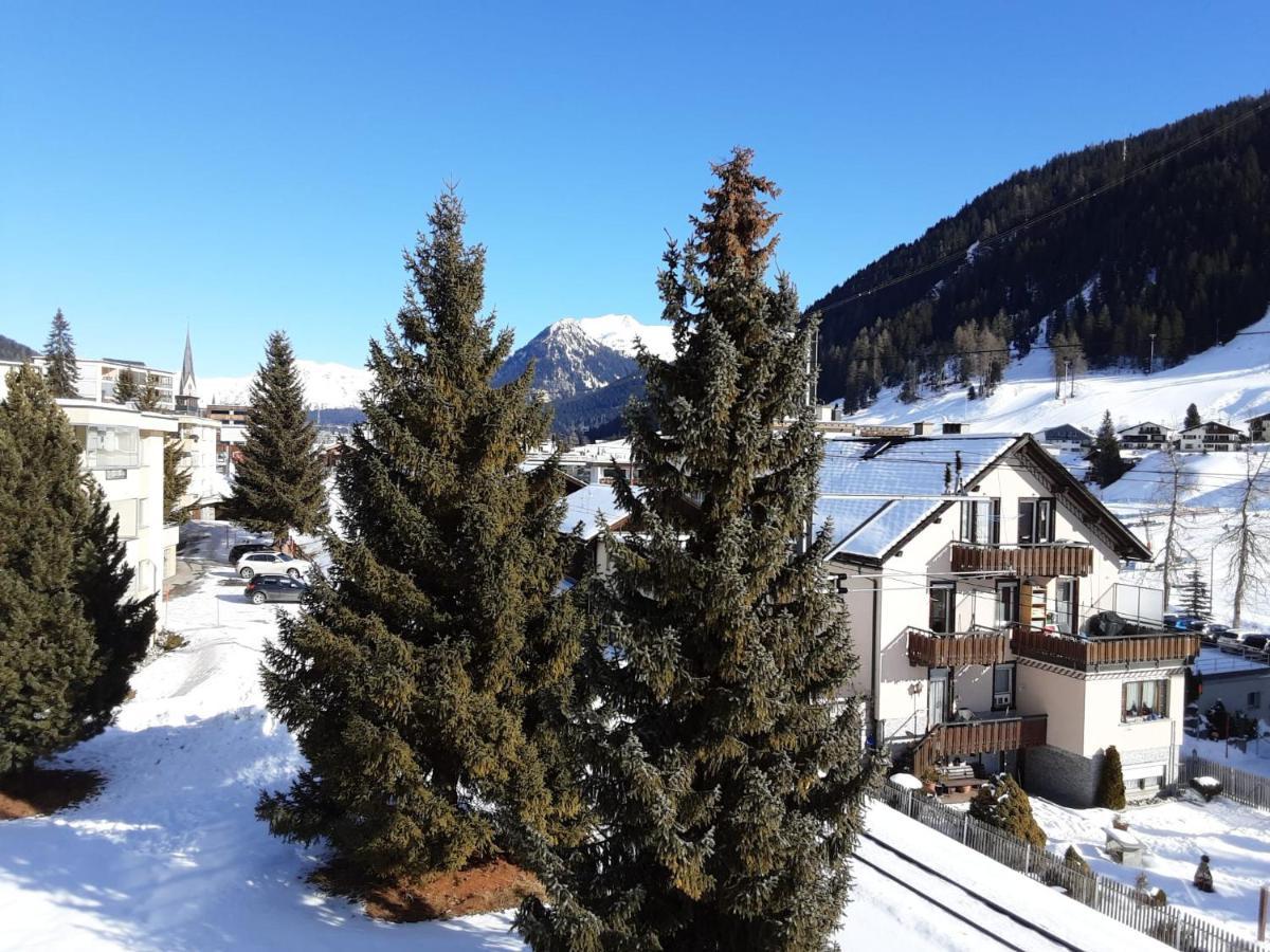 Agrimonia - Moebilierte Ferienwohnung Mit Balkon Davos Esterno foto